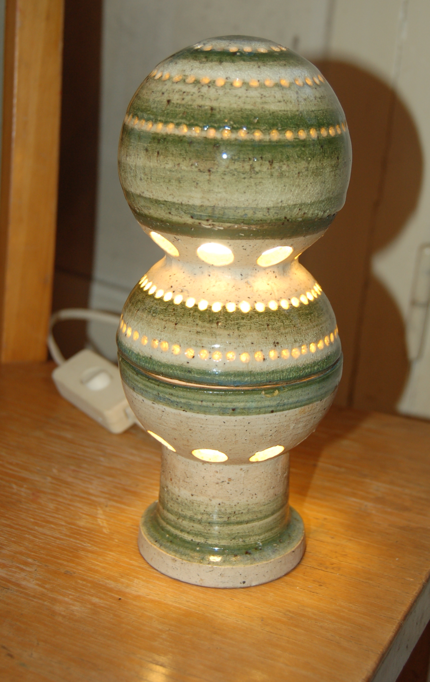 Lampe céramique année 60 Danemarck Jytte Trebbien