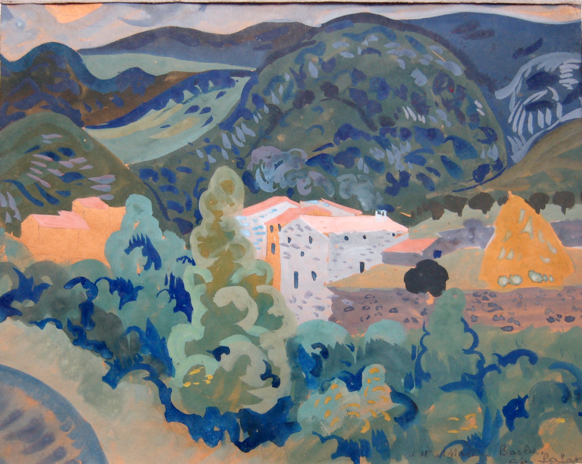 Charles LAFAY (1903-1973) aquarelle paysage