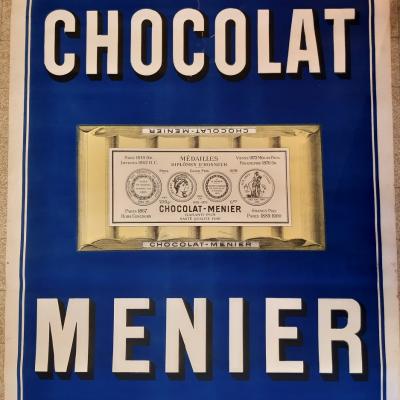 Affiche ancienne Chocolat MENIER 1900 Affiche ancienne Chocolat MENIER 1900