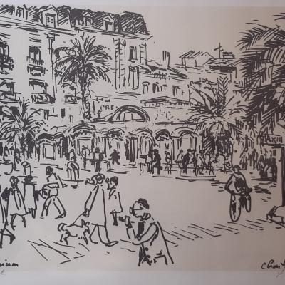 Pierre CHARTRON (XXème) Le palmarium à perpignan Pierre CHARTRON (XXème) Le palmarium à perpignan