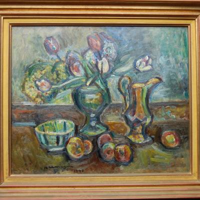 PINCHUS KREMEGNE ( 1890-1981) Nature morte Céret Vallespir PINCHUS KREMEGNE ( 1890-1981) Nature morte Céret Vallespir